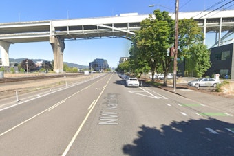 Portland Naito Parkway Warehouse Inferno Forces Fire Crews Into Defensive Fight