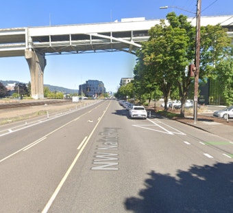 Portland Naito Parkway Warehouse Inferno Forces Fire Crews Into Defensive Fight