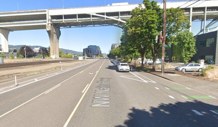 Portland Naito Parkway Warehouse Inferno Forces Fire Crews Into Defensive Fight