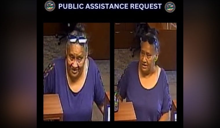 Pukalani Bank Fraud Suspect ID'd After $1,700 Withdrawal With Fake Paper License