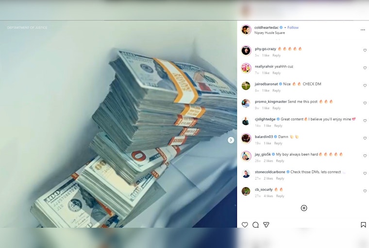 Quartz Hill Rapper Charged in $8.1M Stolen Treasury Check Scheme