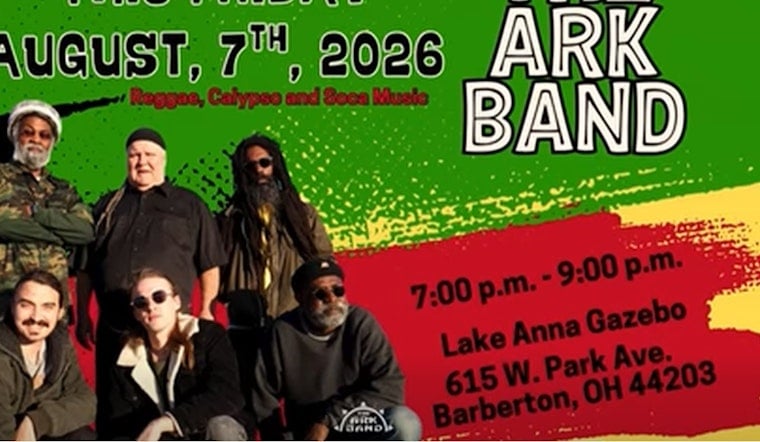 Reggae Trio The Ark Band Brings Free Show to Barberton's Lake Anna Gazebo
