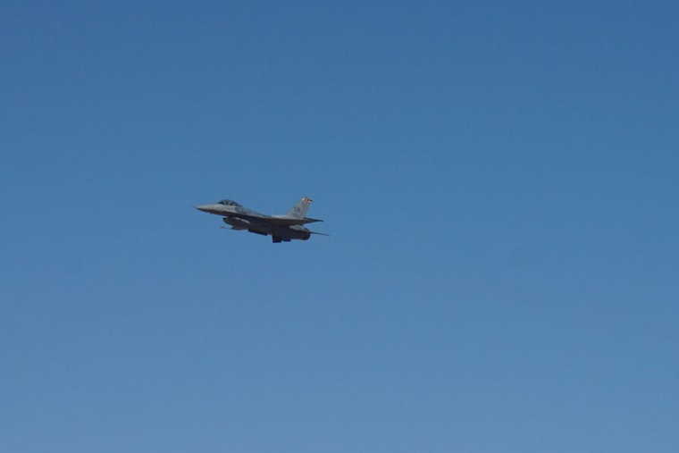 Restored Thunderbird F-16 Makes Denver Debut at Lowry Gala With POW General