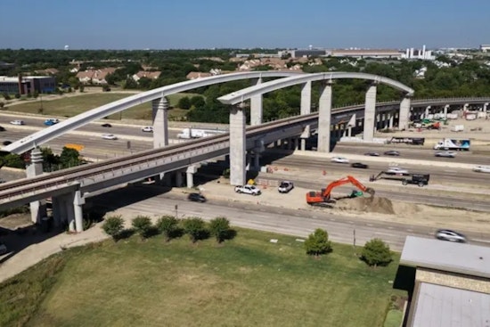 Richardson’s Silver Line Bridge Sprouts Giant Arches, Blue Glow Over US 75