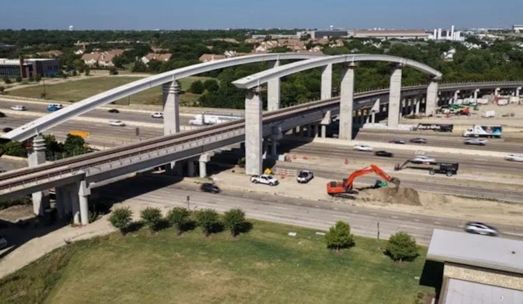 Richardson’s Silver Line Bridge Sprouts Giant Arches, Blue Glow Over US 75