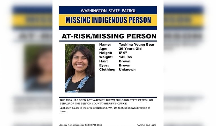 Richland Woman, 26, Missing 72 Days Before Statewide Native Alert Issued