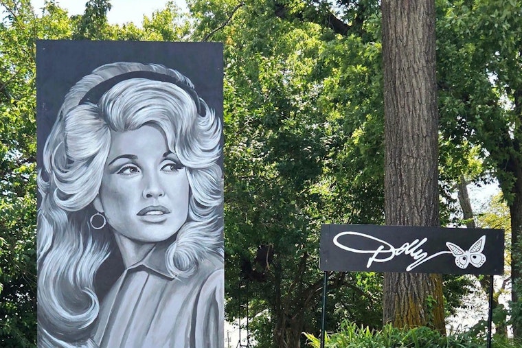 Riverside Artist Paints Dolly Parton Tribute After 18-Hour Overnight Session