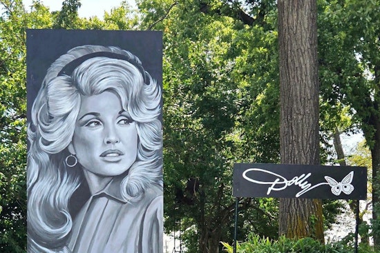 Riverside Artist Paints Dolly Parton Tribute After 18-Hour Overnight Session