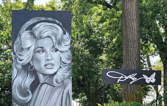 Riverside Artist Paints Dolly Parton Tribute After 18-Hour Overnight Session