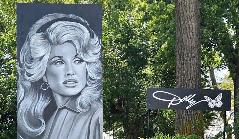 Riverside Artist Paints Dolly Parton Tribute After 18-Hour Overnight Session