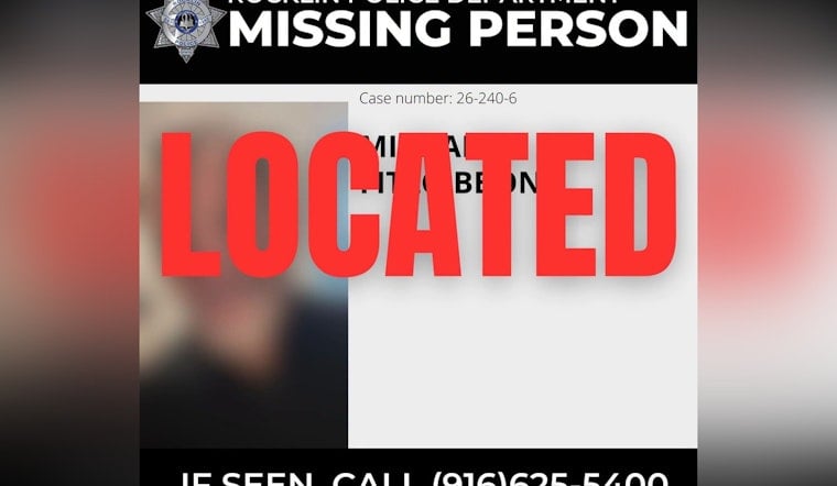 Rocklin Man, 68, With Alzheimer's Found Safe After Bid to Hitchhike to Danville