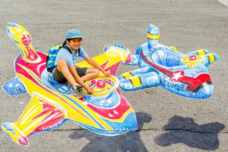 Rogers Park's Only 3D Chalk Art Festival Turns Howard Street Into a Canvas