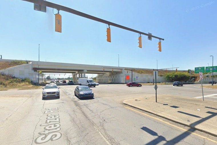 Rollover Crash Near John Glenn Airport Traps Two, Sends Them to Hospital