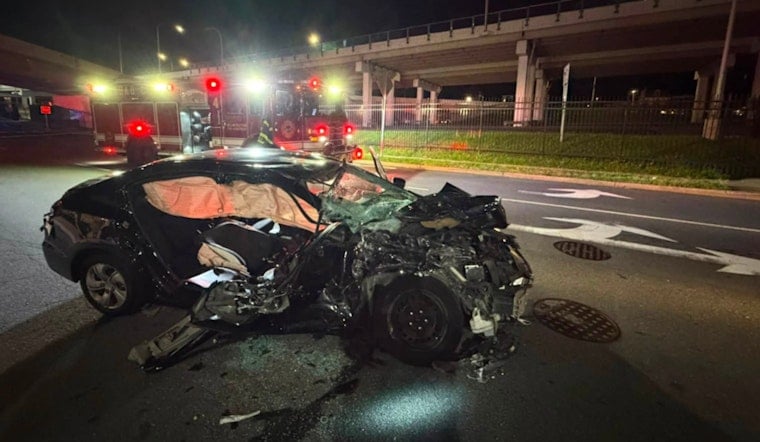 Rollover Crash Traps Driver at Wilmington Intersection, Two Hurt