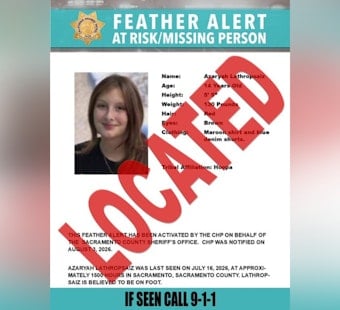Sacramento Feather Alert Lifted After Missing 14-Year-Old Girl Found