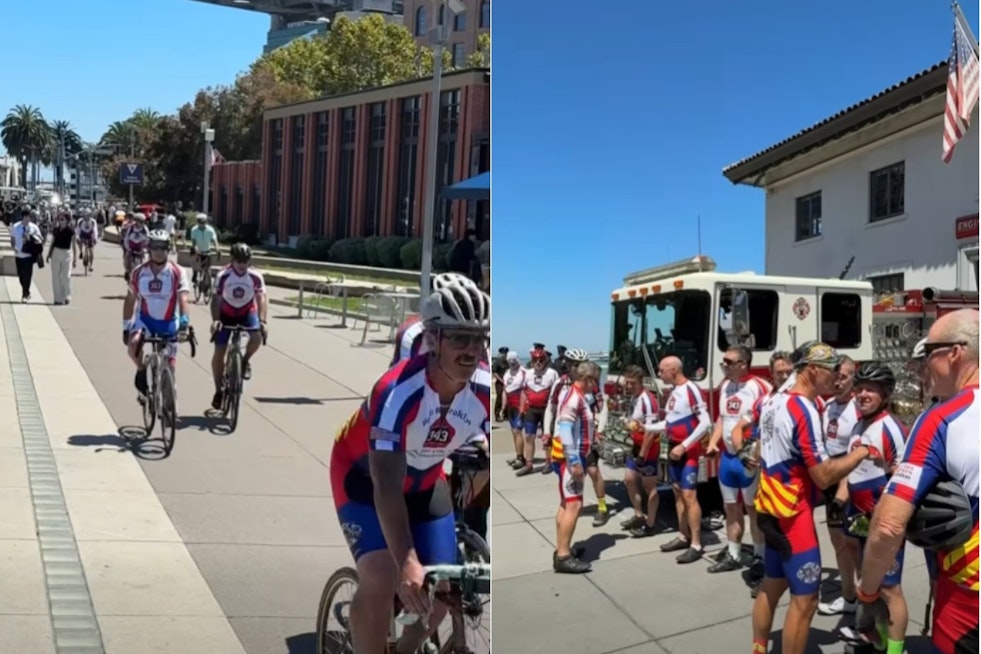 San Francisco Firefighters Launch 3,600-Mile Bay-To-Brooklyn Ride To Ground Zero