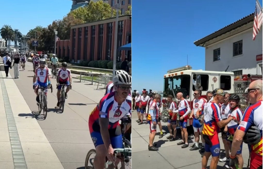 San Francisco Firefighters Launch 3,600-Mile Bay-To-Brooklyn Ride To Ground Zero