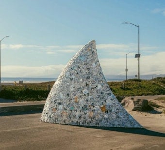 San Francisco’s Golden Gate Park Gets 11-Foot ‘Trash Shark’ Fin After Beach Cleanup