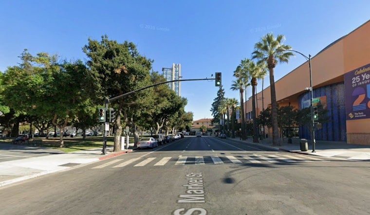 San Jose Tears Out All 32 Palms From Historic Circle of Palms Plaza