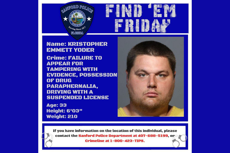 Sanford Police Hunt 6-Foot-3 Fugitive Who Skipped Evidence Tampering Court Date