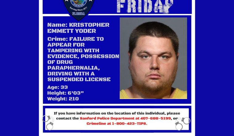 Sanford Police Hunt 6-Foot-3 Fugitive Who Skipped Evidence Tampering Court Date