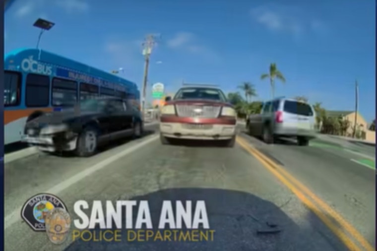 Santa Ana Police Hunt Driver Who Rear-Ended, Reversed, Then Fled Near Bristol St