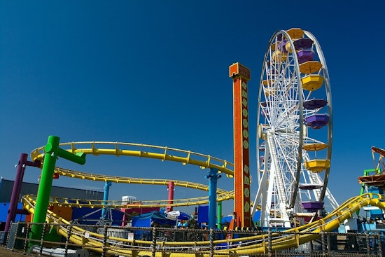 Santa Monica Pier's Pacific Wheel Glows Purple and Gold for Kobe Bryant Day