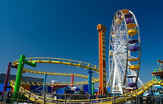 Santa Monica Pier's Pacific Wheel Glows Purple and Gold for Kobe Bryant Day