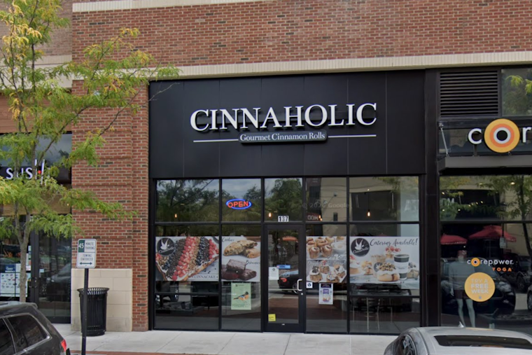 Scooter Crashes Into Cinnaholic Window at Hampden's Rotunda