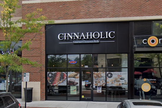 Scooter Crashes Into Cinnaholic Window at Hampden's Rotunda
