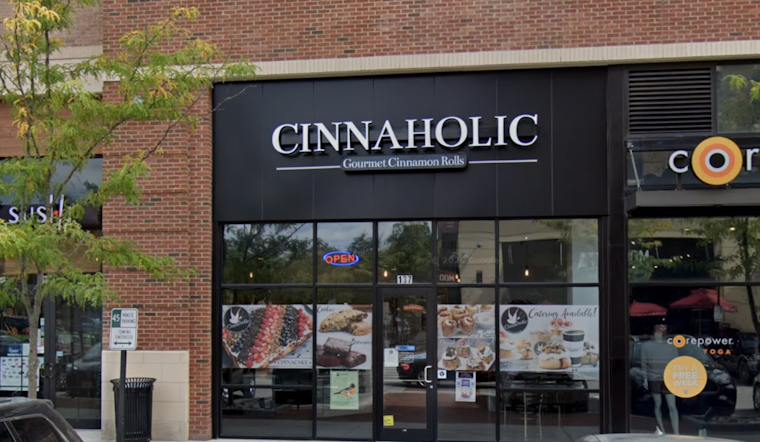 Scooter Crashes Into Cinnaholic Window at Hampden's Rotunda