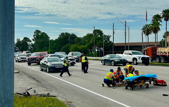 Sebring Bicyclist Airlifted After US 27 Crash