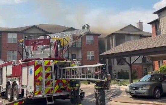 Second-Alarm Blaze Rips Through Aurora Apartment Building as Firefighters Search for Residents
