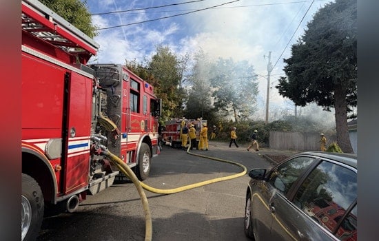 Second-Alarm Brush Fire Erupts Along Westbound I-84 in Portland