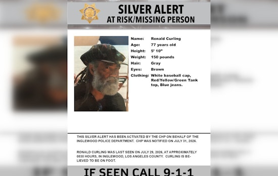 Silver Alert Issued as 77-Year-Old Inglewood Man Vanishes in L.A. County