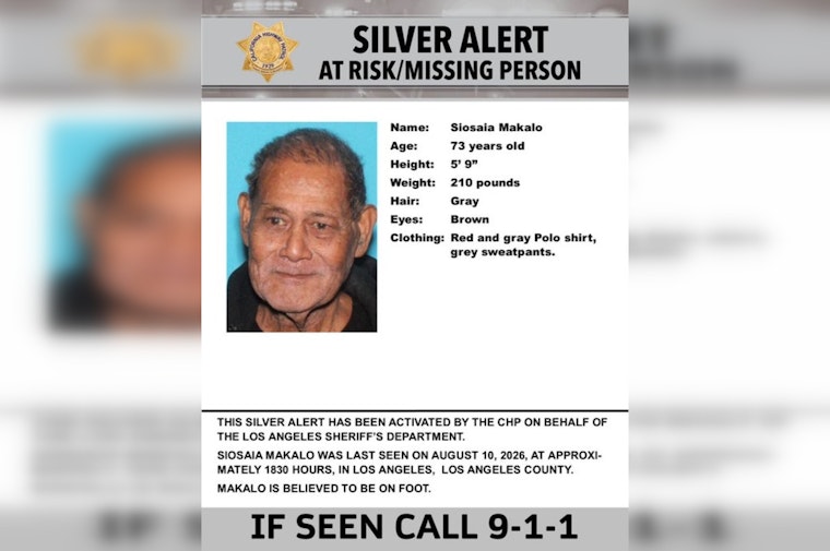 Silver Alert Issued for 73-Year-Old Siosaia Makalo, Last Seen Walking in Westmont