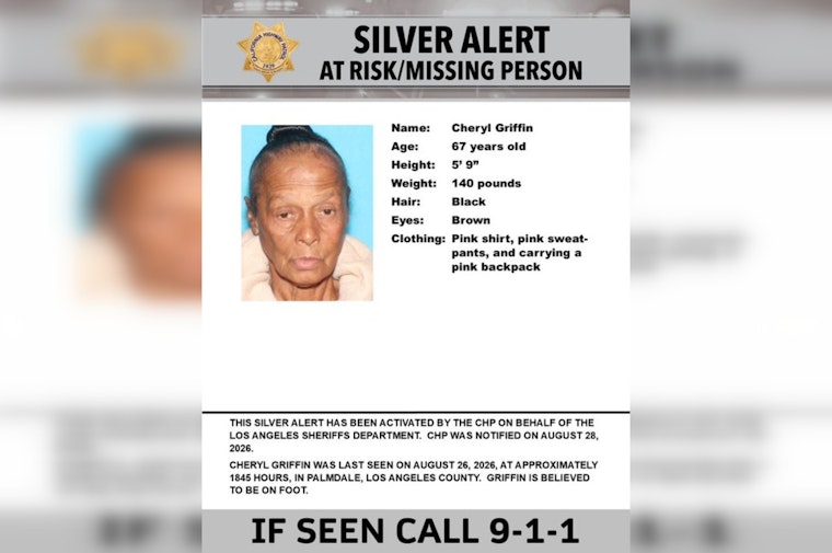 Silver Alert Issued for Palmdale Woman, 67, Missing Since Wednesday Evening