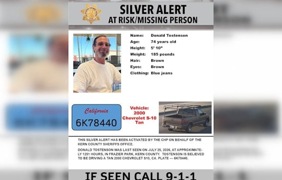 Silver Alert Seeks 74-Year-Old Man Last Seen Near Frazier Park