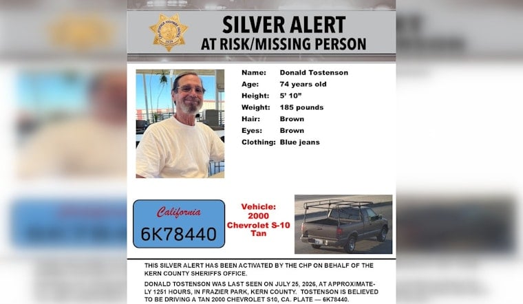 Silver Alert Seeks 74-Year-Old Man Last Seen Near Frazier Park