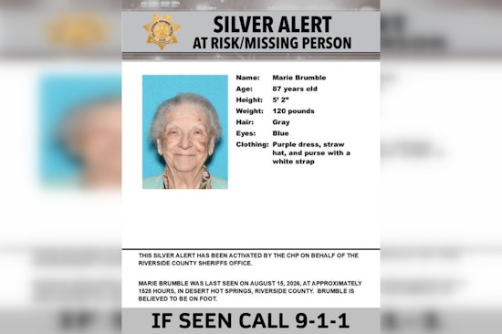 Silver Alert Seeks 87-Year-Old Marie Brumble, Missing on Foot in Desert Hot Springs