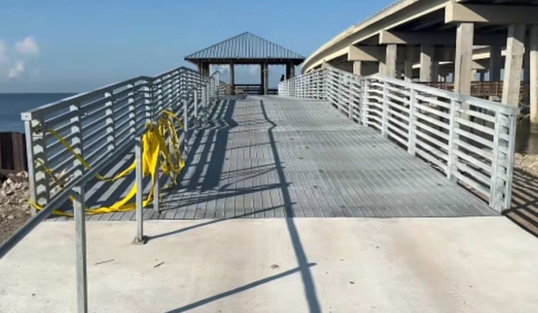Slidell Fishing Pier Reconnects to Land, Steel Frame Nears 2026 Finish