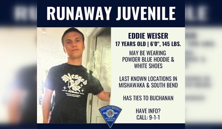 South Bend Teen Eddie Weiser Still Missing Nearly a Week After Vanishing