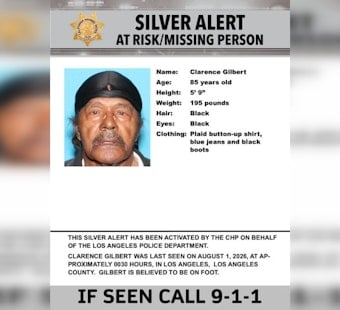 South LA Silver Alert: Search On for Missing 85-Year-Old Clarence Gilbert