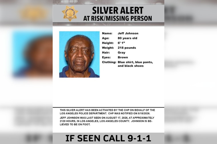 South LA Silver Alert Seeks Jeff Johnson, 80, Missing From Same Corner Again