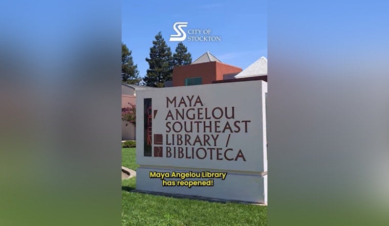 Southeast Stockton's Maya Angelou Library Reopens With New Tech, Kids' Nook