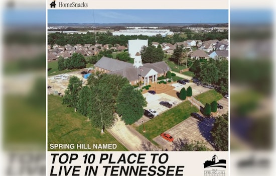 Spring Hill Lands No. 7 Best Place to Live in Tennessee Ranking