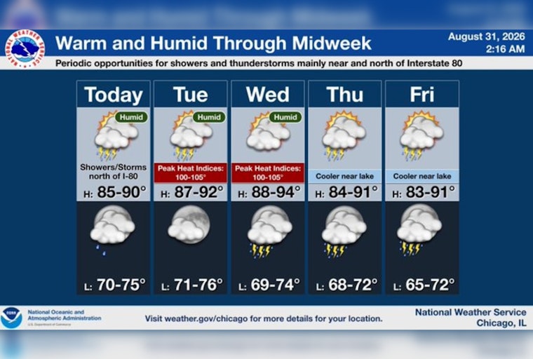 Storms Fizzle As Midweek Heat Cranks Up In Chicago