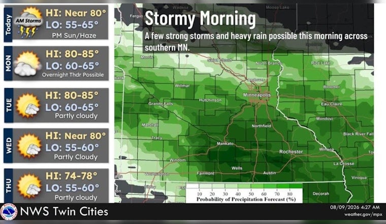 Stormy Wake-Up Call: Thunderstorms Rattle Minneapolis Before Warm, Dry Week