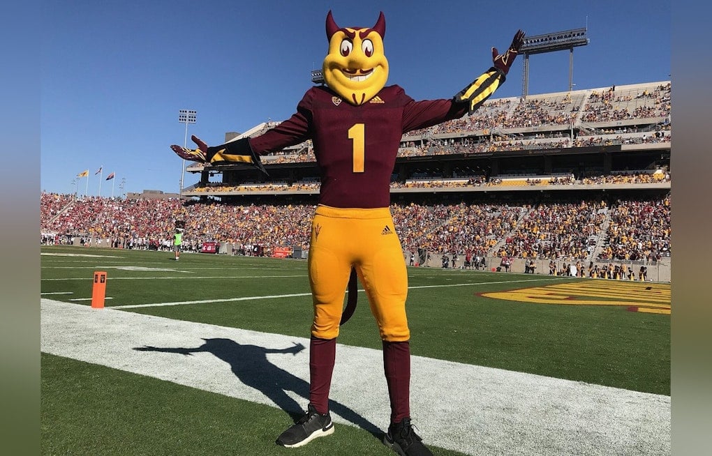Tempe Professor Builds 35,000-Piece Lego Sparky for Mill Avenue Store
