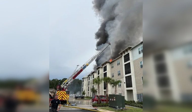 Three-Alarm Fire Tears Through New Wesley Chapel Apartments Days After Fire Station Opened
